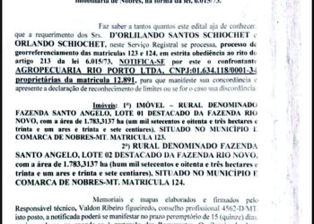 EDITAL PARA CONHECIMENTO DE TERCEIROS INTERESSADOS