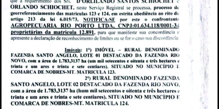 EDITAL PARA CONHECIMENTO DE TERCEIROS INTERESSADOS