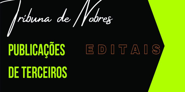 EDITAL PARA PUBLICAÇÃO – REGISTRO DE IMOVEIS, TÍTULOS E DOCUMENTOS
