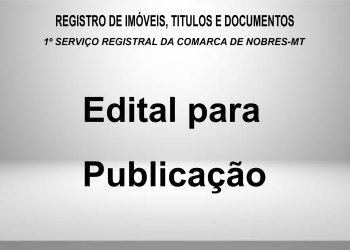 EDITAL DE INTIMAÇÃO