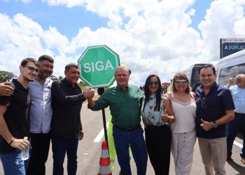 Presidente da Câmara Municipal de Nobres participa da entrega de duplicação da BR 163