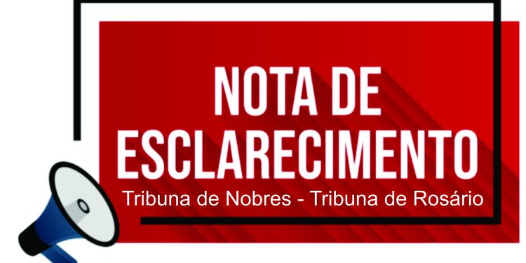 NOTA DE ESCLARECIMENTO