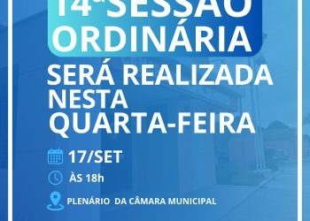 Sessão da Câmara dos Vereadores acontece nesta noite