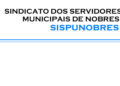 SINDICATO DOS SERVIDORES PÚBLICOS MUNICIPAIS DE NOBRES-MT
