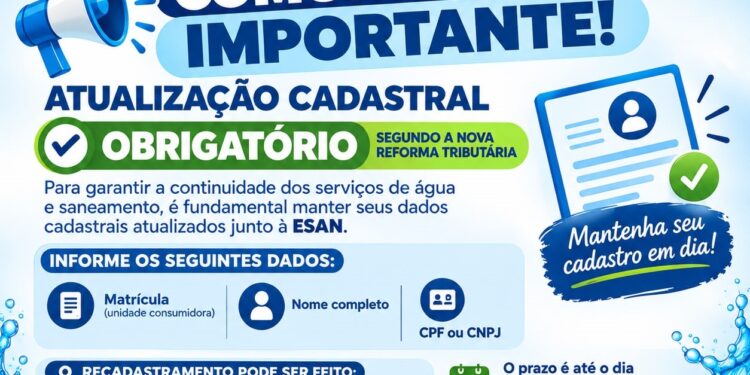 ESAN atualizará cadastro de consumidores